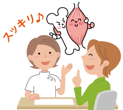 現在の状況説明と今後の施術